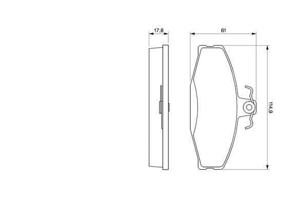 Diskli fren balatası seti; ön 6