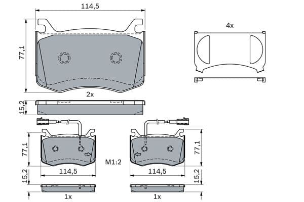 Diskli fren balatası seti; ön 7