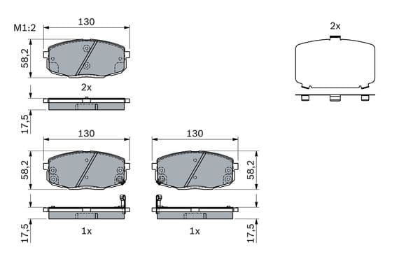 Diskli fren balatası seti; ön 7