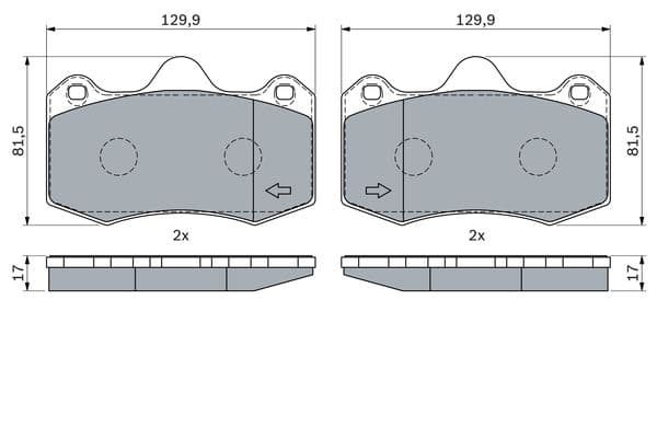 Diskli fren balatası seti; ön 7
