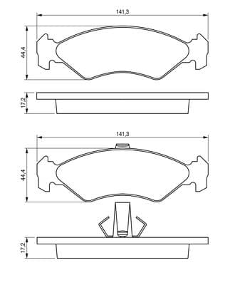 Diskli fren balatası seti; ön 5