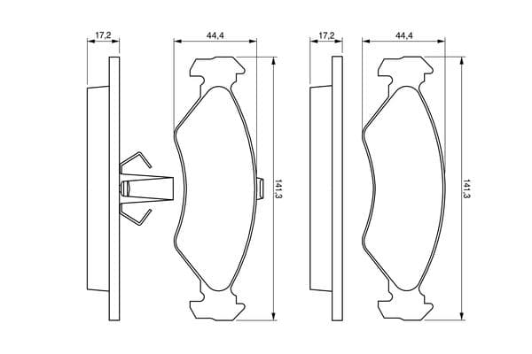 Diskli fren balatası seti; ön 6