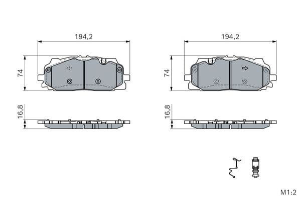 Diskli fren balatası seti; ön 7