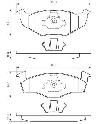 Diskli fren balatası seti; ön 6