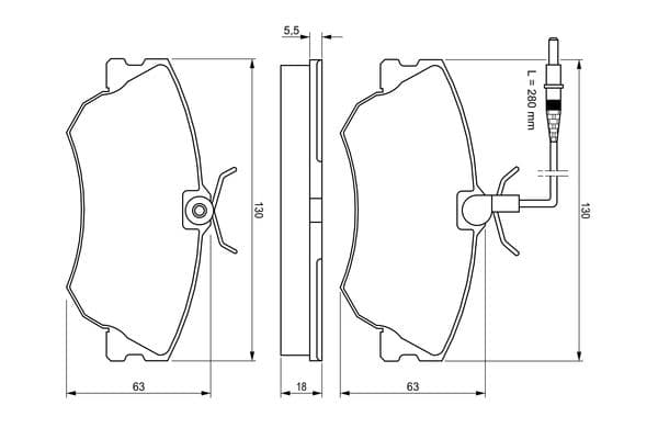 Diskli fren balatası seti; ön 6
