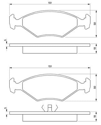 Diskli fren balatası seti; ön 6