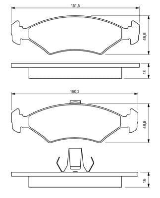 Diskli fren balatası seti; ön 7