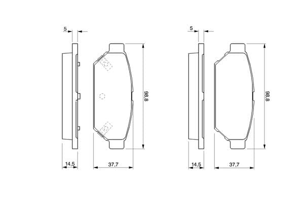 Diskli fren balatası seti; arka 10