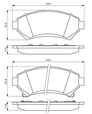 Diskli fren balatası seti; ön 5