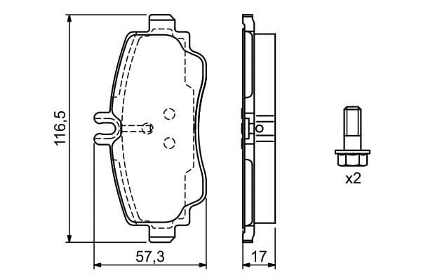 Diskli fren balatası seti; ön 7