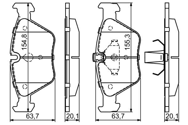 Diskli fren balatası seti; ön 7