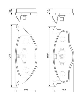 Diskli fren balatası seti; ön 7