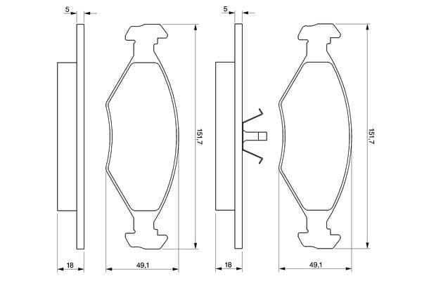 Diskli fren balatası seti; ön 6