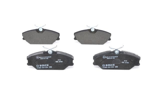 Diskli fren balatası seti; ön 1