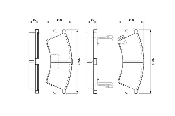 Diskli fren balatası seti; ön 7