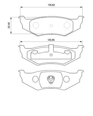 Diskli fren balatası seti; arka 7