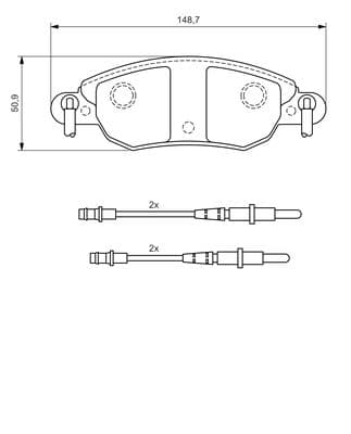 Diskli fren balatası seti; ön 5