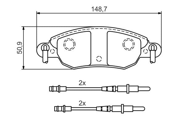 Diskli fren balatası seti; ön 6