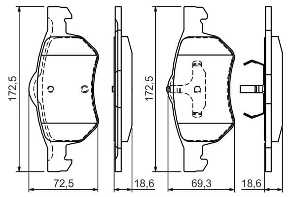 Diskli fren balatası seti; ön 7