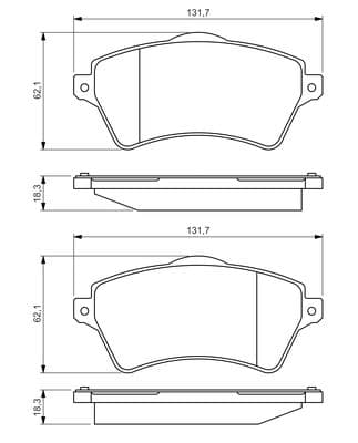 Diskli fren balatası seti; ön 7