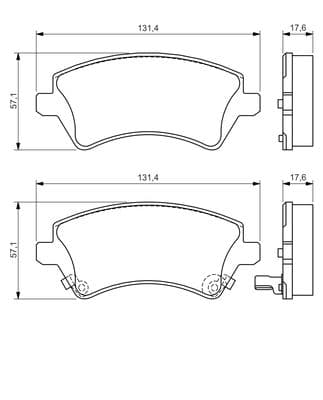 Diskli fren balatası seti; ön 5
