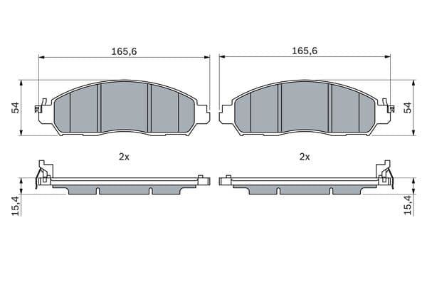 Diskli fren balatası seti; ön 5