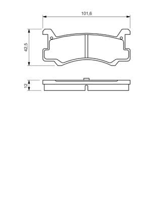 Diskli fren balatası seti; arka 7