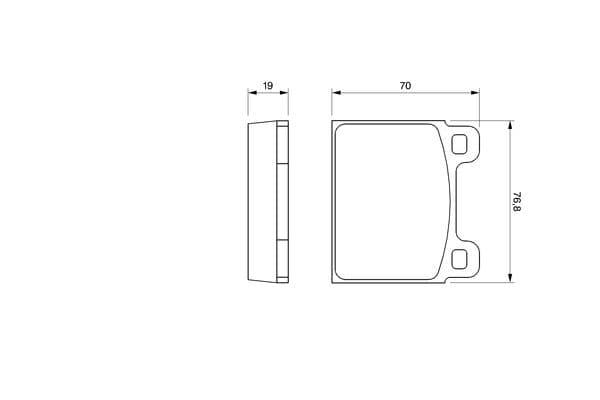 Diskli fren balatası seti; ön 6