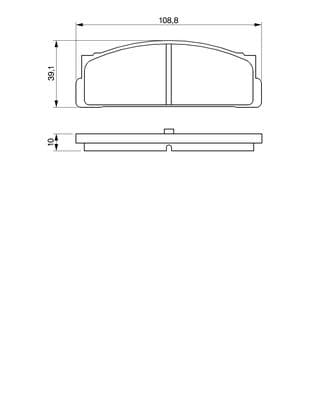 Diskli fren balatası seti; arka 6