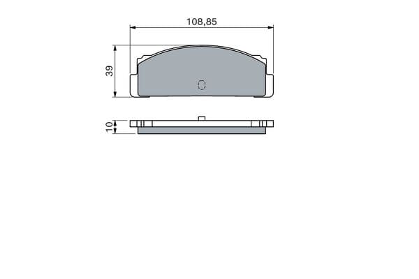 Diskli fren balatası seti; arka 5