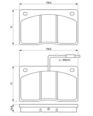 Diskli fren balatası seti; ön 5