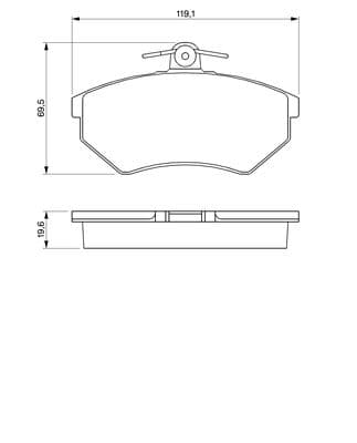 Diskli fren balatası seti; ön 5