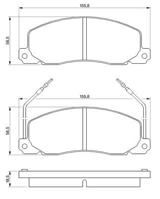 Diskli fren balatası seti; ön 8