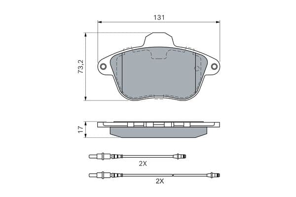 Diskli fren balatası seti; ön 5