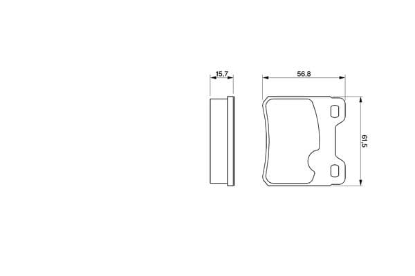 Diskli fren balatası seti; arka 8