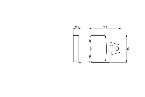 Diskli fren balatası seti; arka 6