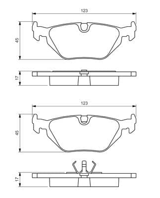 Diskli fren balatası seti; arka 5