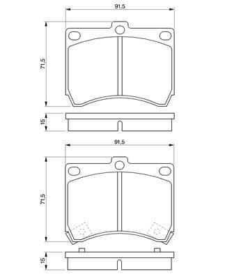 Diskli fren balatası seti; ön 6