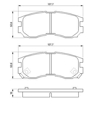 Diskli fren balatası seti; ön 5