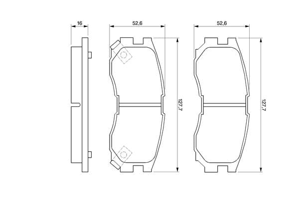 Diskli fren balatası seti; ön 6