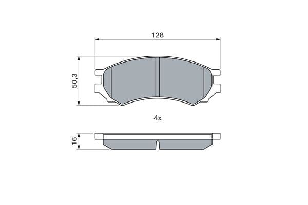 Diskli fren balatası seti; ön 5