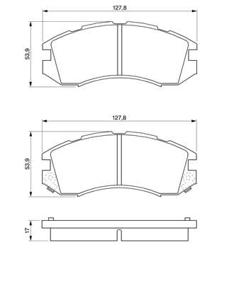 Diskli fren balatası seti; ön 5