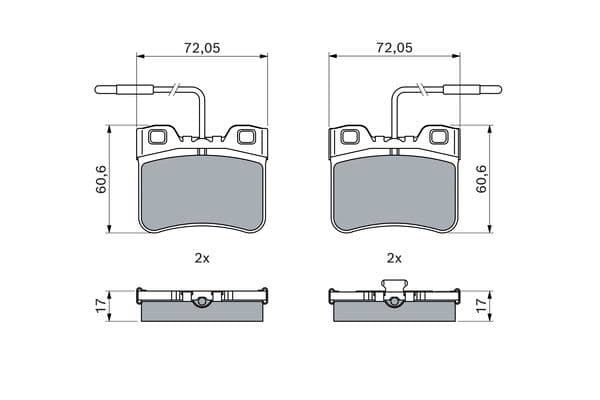 Diskli fren balatası seti; ön 5