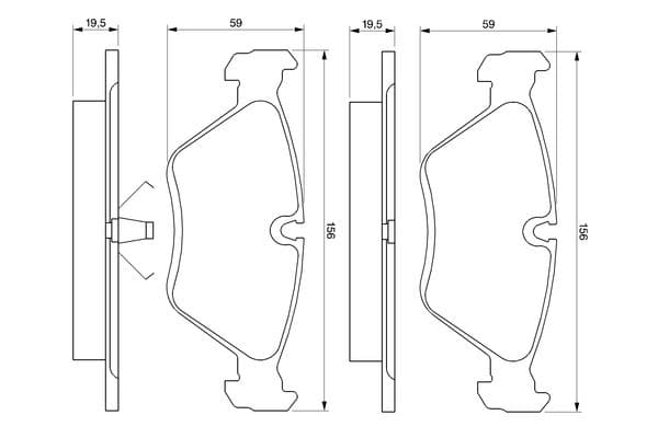 Diskli fren balatası seti; ön 5