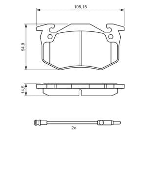 Diskli fren balatası seti; ön 5