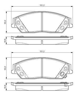Diskli fren balatası seti; ön 5