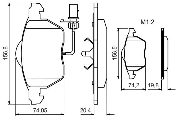 Diskli fren balatası seti; ön 7