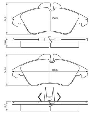 Diskli fren balatası seti; ön 7