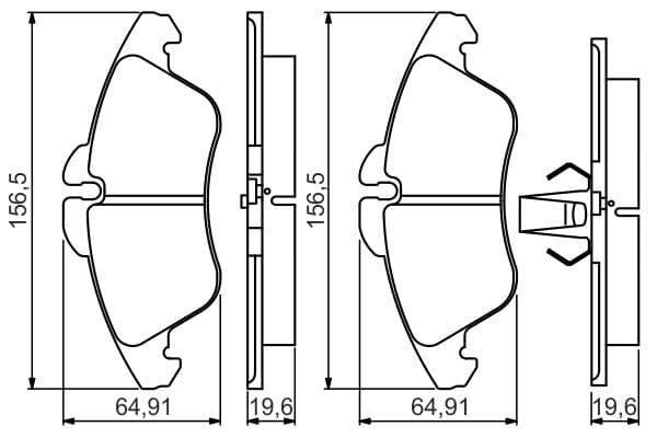 Diskli fren balatası seti; ön 8