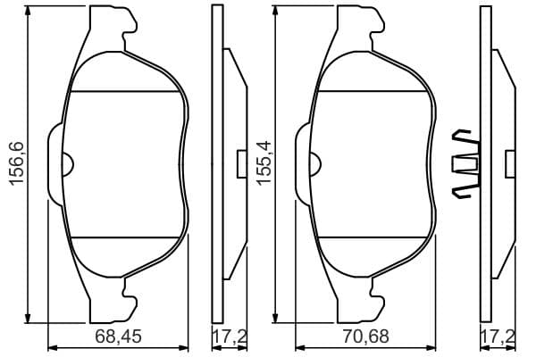 Diskli fren balatası seti; ön 8